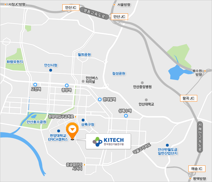 인간중심생산기술연구소 지도