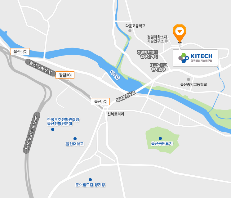 울산기술실용화본부 지도